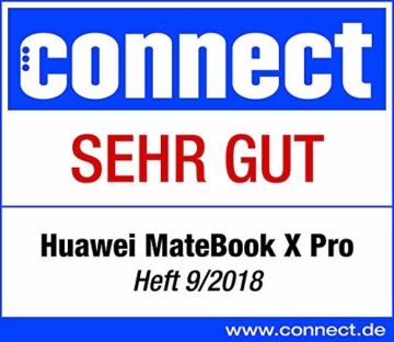 Huawei MateBook X Pro 35,31 cm (13,9 Zoll 3K-FullView-Touchscreen-Display) Notebook (Intel Core i7-8550U, 16 GB RAM, 512GB SSD, NVIDIA GeForce MX150 mit 2GB GDDR5, Windows 10 Home) grau - 6