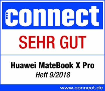 Huawei MateBook X Pro 35,31 cm (13,9 Zoll 3K-FullView-Touchscreen-Display) Notebook (Intel Core i7-8550U, 16 GB RAM, 512GB SSD, NVIDIA GeForce MX150 mit 2GB GDDR5, Windows 10 Home) grau - 9